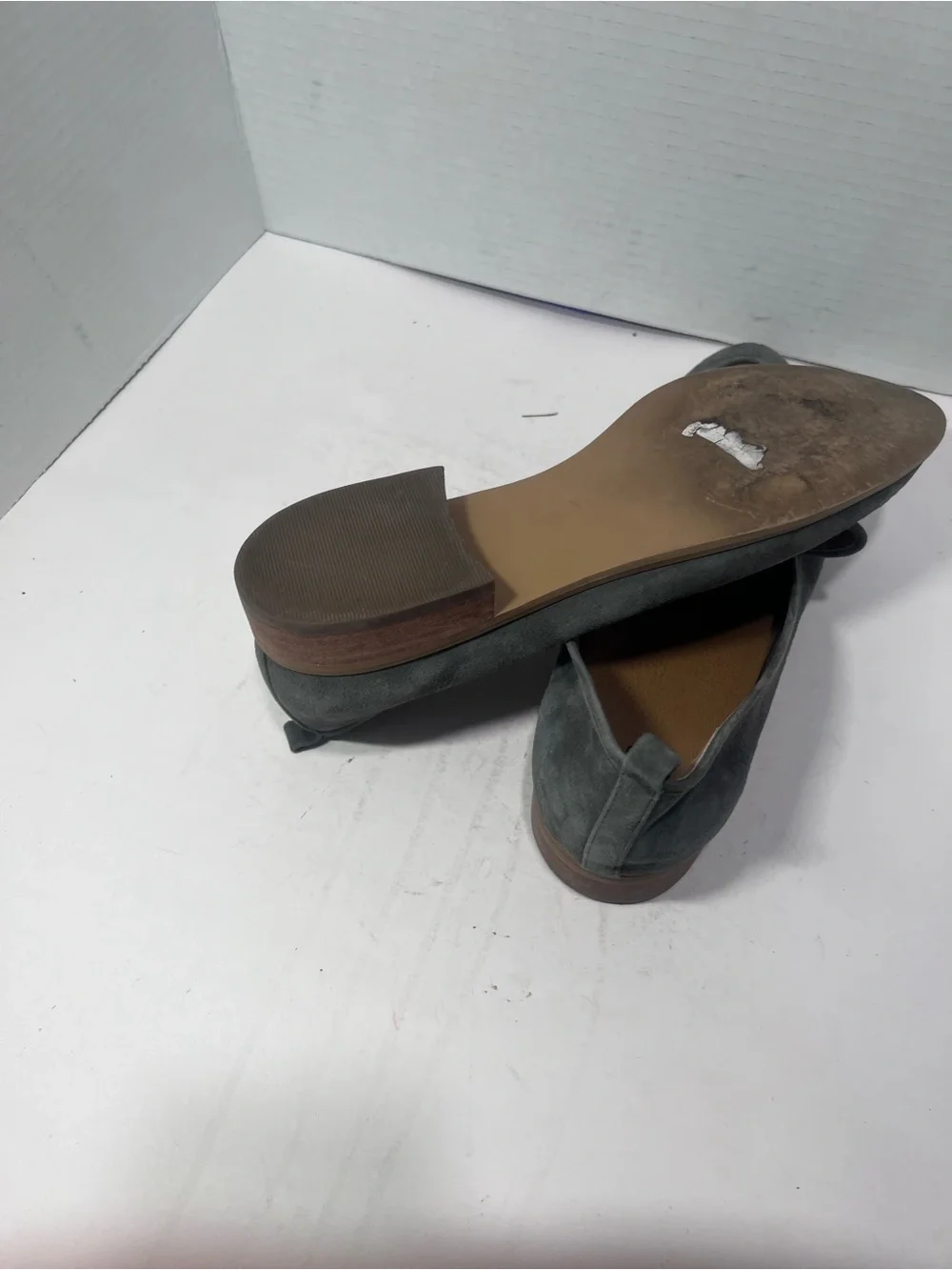 Susina Women's Suede Slip-On Loafers in Charcoal Gray